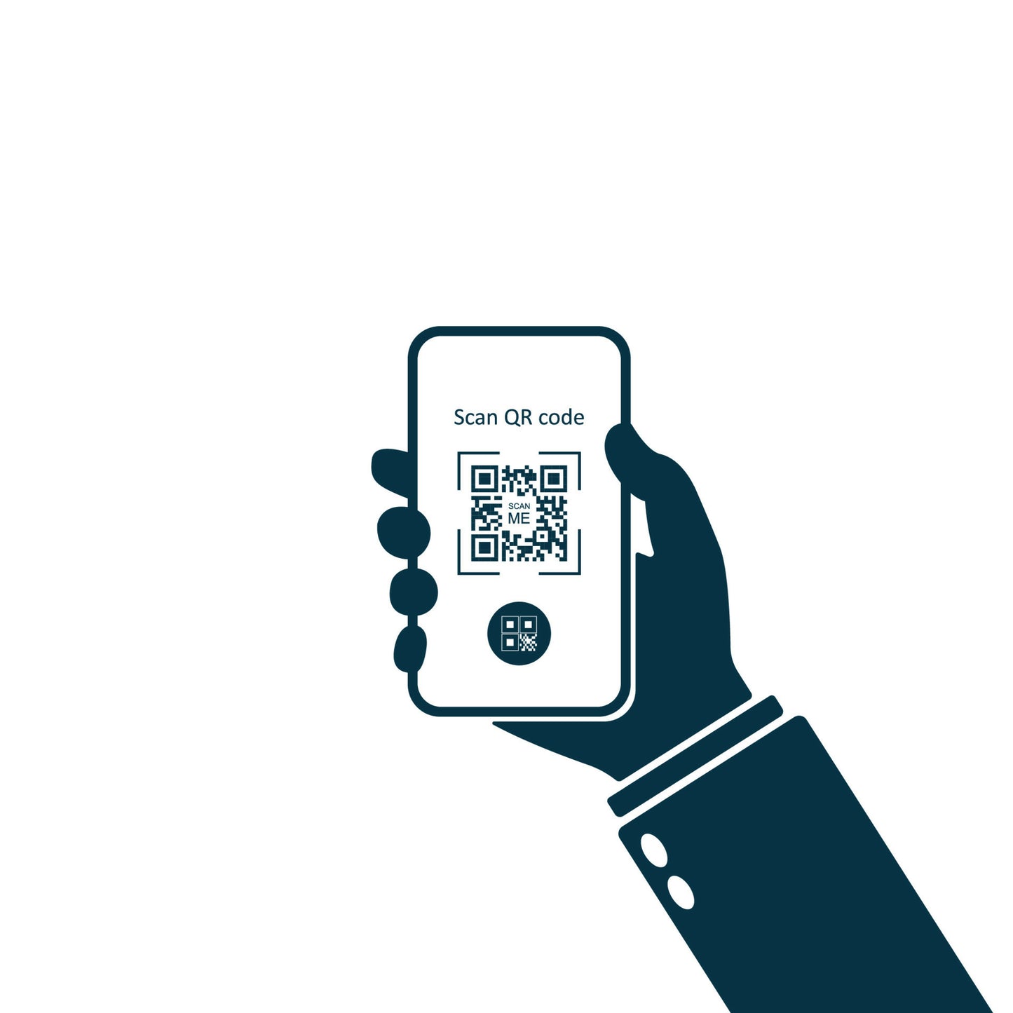 mobile-application-for-scanning-qr-code-hand-holding-smartphone-scan-qr-code-icon-phone-app-barcode-scanner-vector