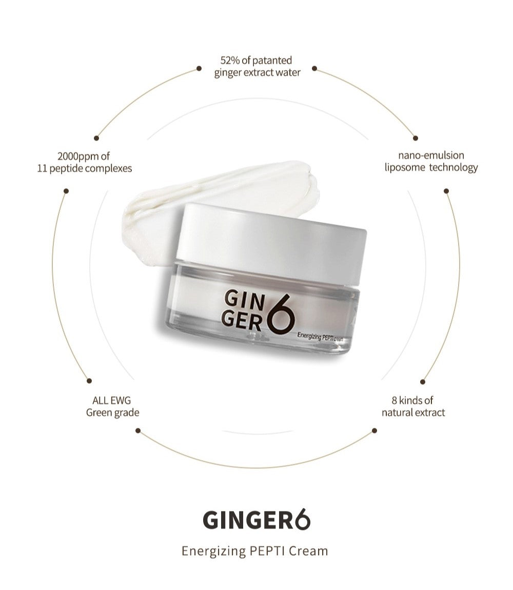 GINGER6 Energizing PEPTI Cream