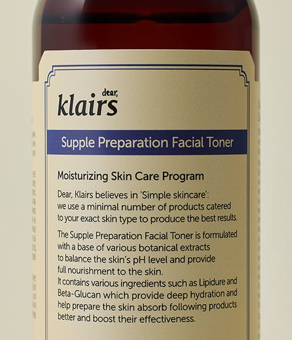 Dear, Klairs Supple Preparation Facial Toner 180 mL