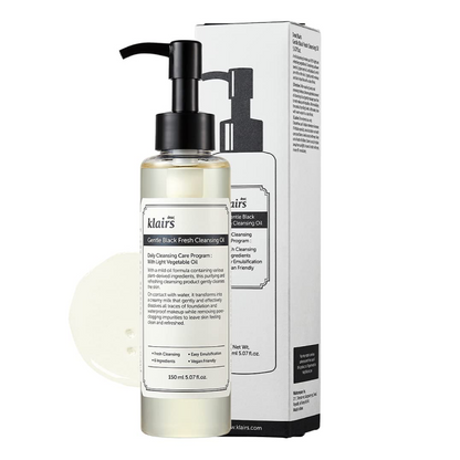 Dear, Klairs Gentle Black Fresh Cleansing Oil 150 ml