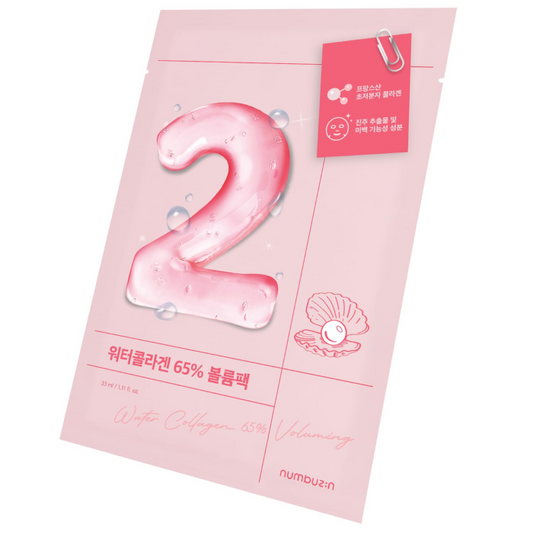 Numbuzin No.2 Water Collagen 65% Voluming Sheet Mask (Pack of 4)