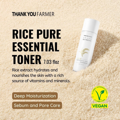 THANK YOU FARMER Rice Pure Essential Toner