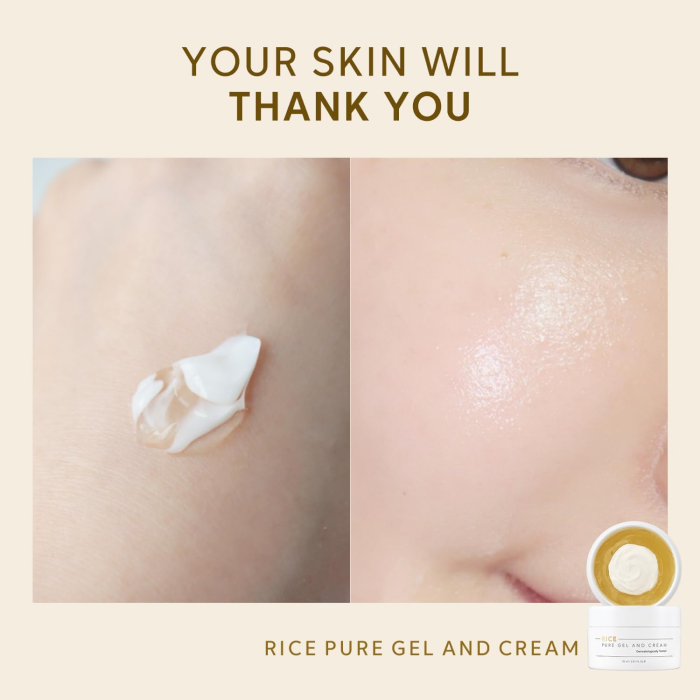 THANK YOU FARMER Rice Pure Gel and Cream