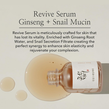 Beauty of Joseon	Revive Serum : Ginseng + Snail Mucin