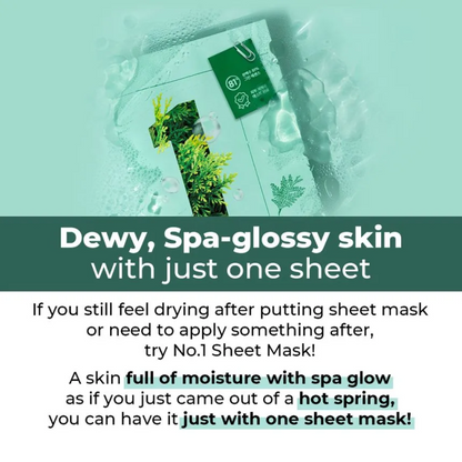 Numbuzin	No.1 Dewy Glow Spa Sheet Mask (Pack of 4)