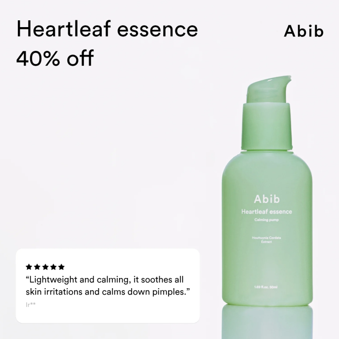 Abib Heartleaf essence Calming Pump 50ml