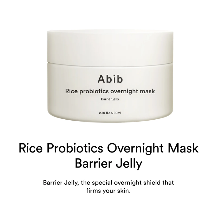 Abib Rice Probiotics Overnight Mask Barrier 80ml