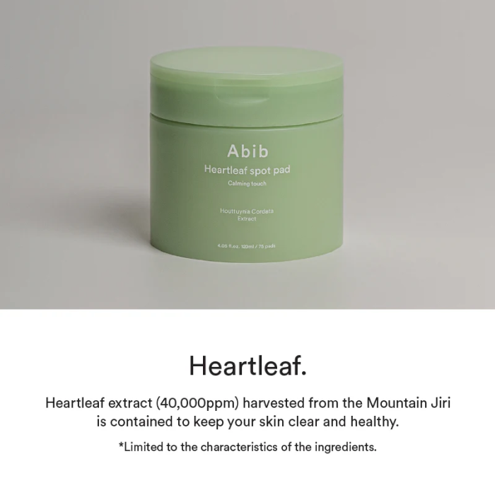 Abib Heartleaf Spot Pad Calming Touch 150ml (80 pads)