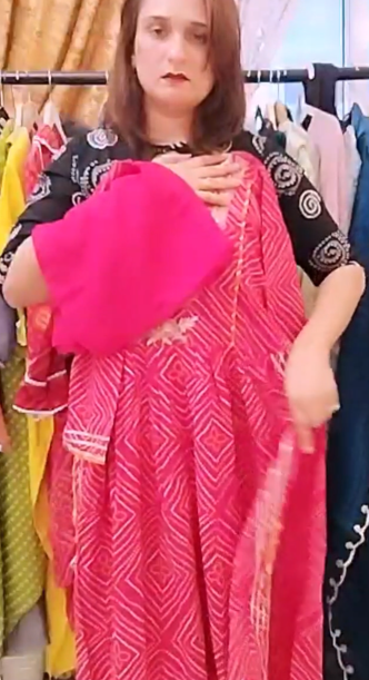 Kurta dark raani pink